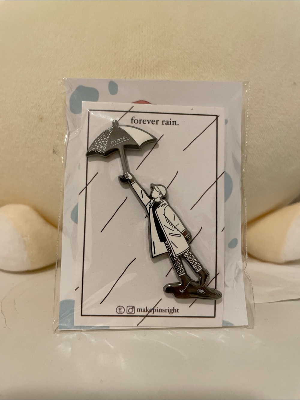 BTS RM Forever Rain Enamel Pin